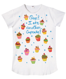 Oops! I Ate Another Cupcake Sleep Shirt